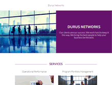 Tablet Screenshot of durusnetworks.com